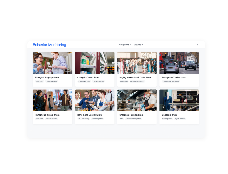 Real-time video processing and analysis interface